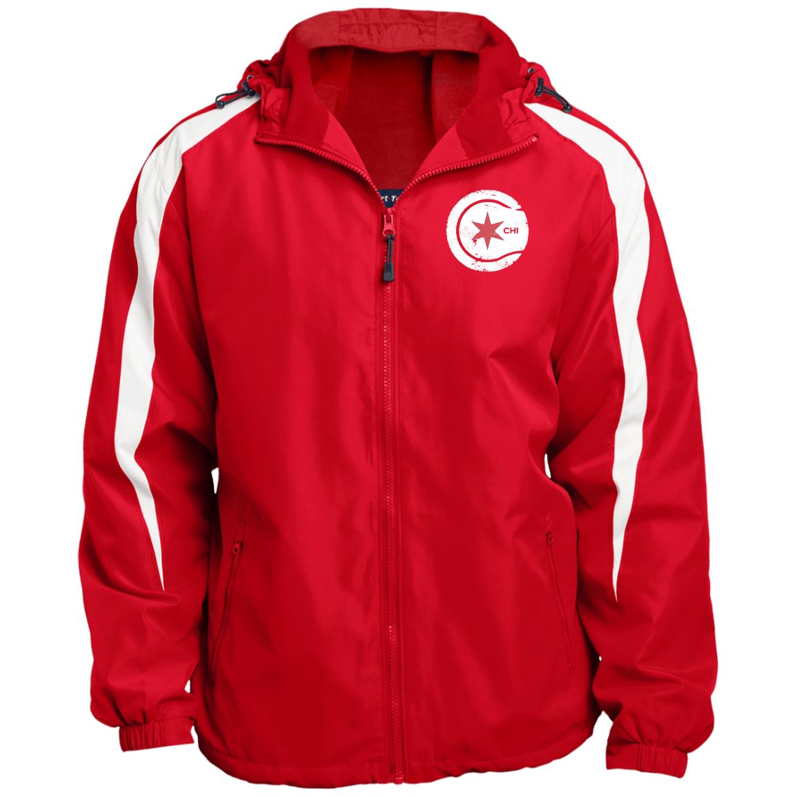Chicago Star Fleece Lined Colorblock Hooded Jacket