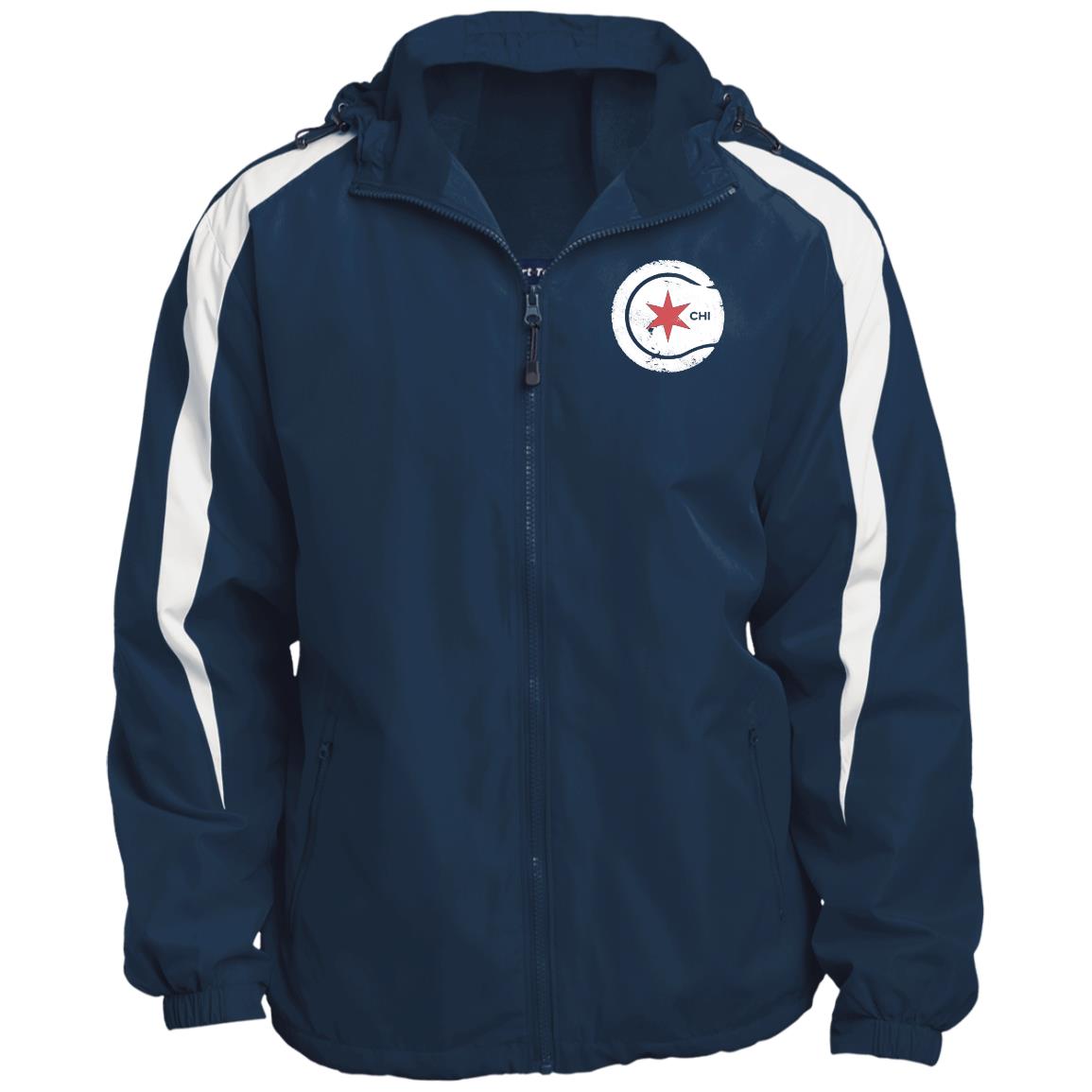 Chicago Star Fleece Lined Colorblock Hooded Jacket