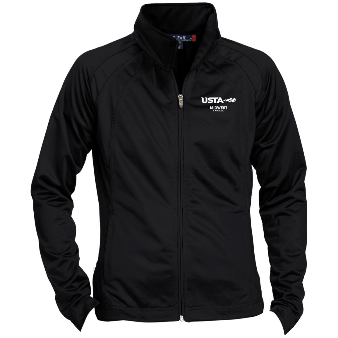 USTA Midwest Chicago Ladies' Raglan Sleeve Warmup Jacket
