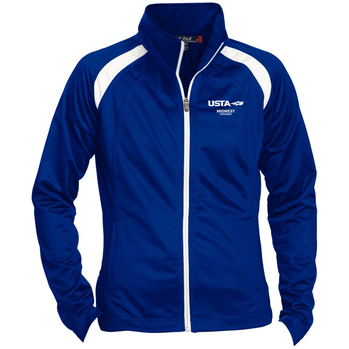 USTA Midwest Chicago Ladies' Raglan Sleeve Warmup Jacket