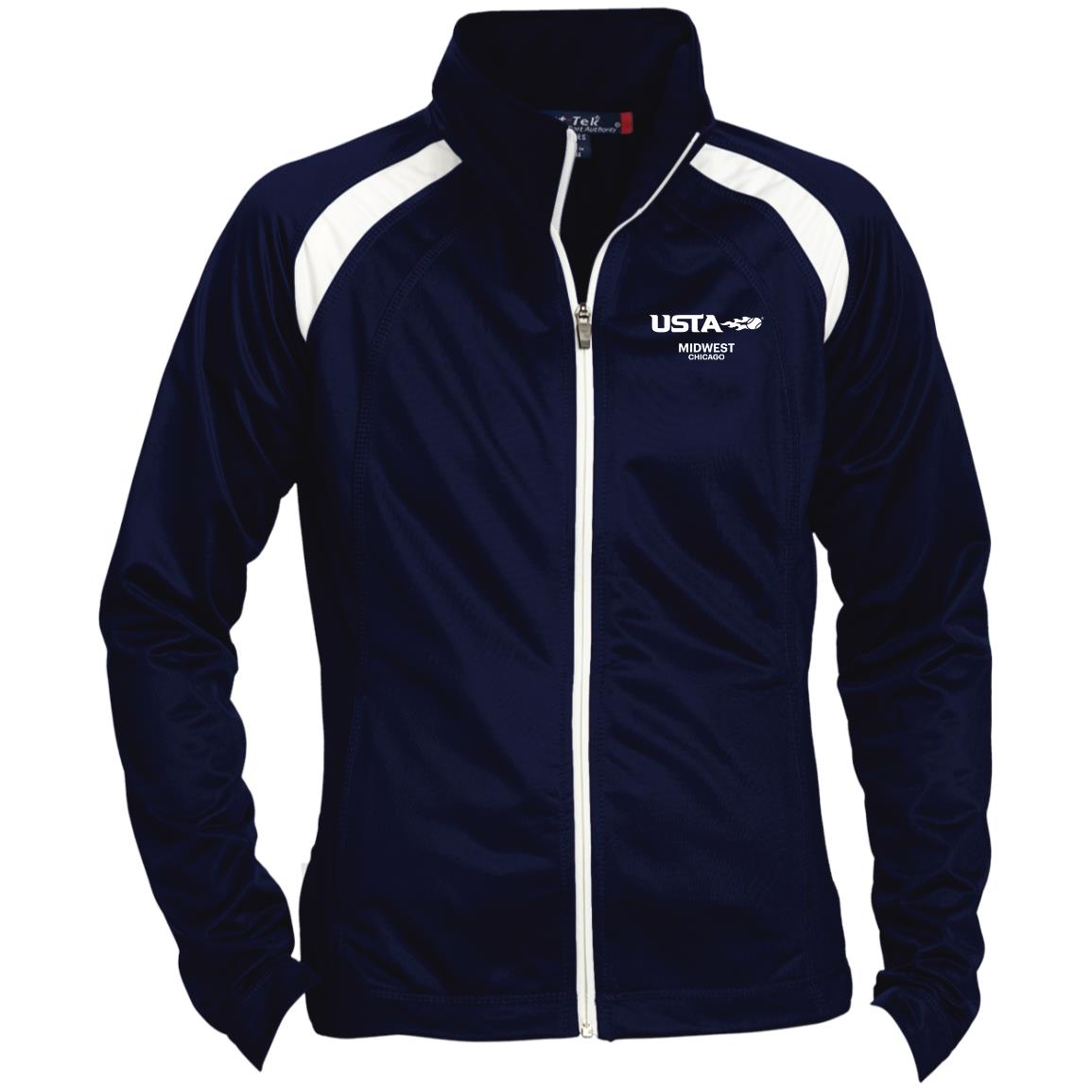 USTA Midwest Chicago Ladies' Raglan Sleeve Warmup Jacket
