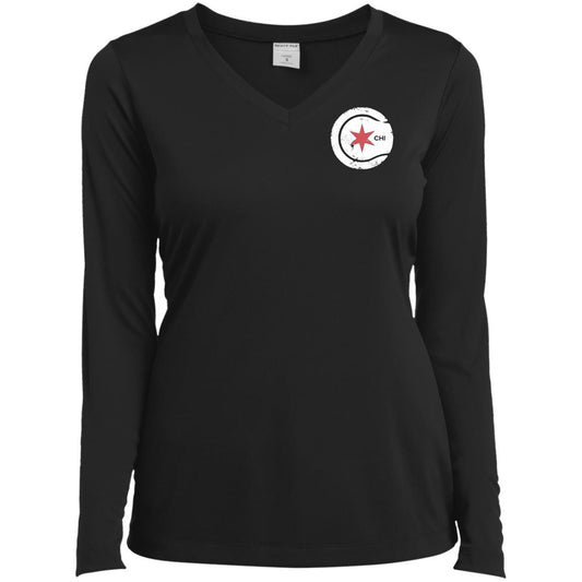 Chicago Star Ladies’ Long Sleeve Performance V-Neck Tee